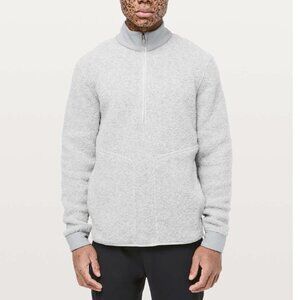 Lululemon Men's Tundra Trek 1/2 Zip Pullover Sweater Sherpa Fleece Size Medium